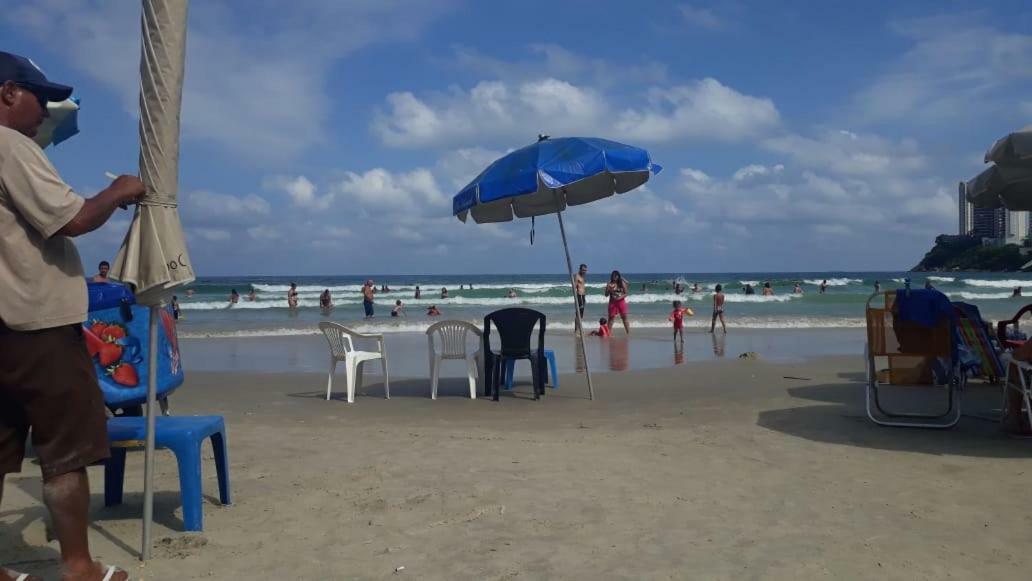 Apto Guaruja De Frente Para O Mar - Praia Asturias מראה חיצוני תמונה